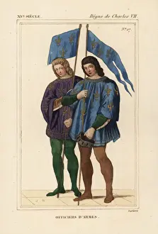 Heralds Prints: Heralds or officers of arms, 15th century