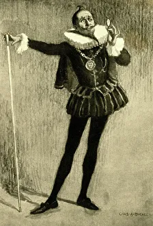 Herbert Beerbohm Tree, actor, as Malvolio