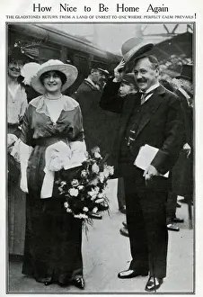 Pleased Prints: Herbert Gladstone and his wife return from South Africa