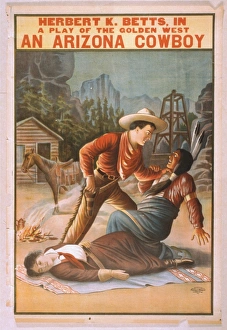 Herbert K. Betts in a play of the golden west, An Arizona co Herbert K. Betts in a play of the golden west, An Arizona co