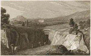 Vesuvius Prints: Herculaneum Excavation