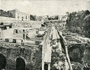 Herculaneum Prints: Herculaneum Excavations, Italy