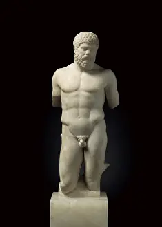 Hercules Prints: Hercules. 5th c. BC. Roman copy. Greek art. Sculpture