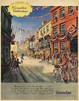 Images Dated 27th March 2012: Hercules bicycles Coronation advertisement