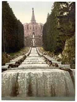 Cascades Prints: Hercules and Cascades, Wilhelmshohe, Cassel (i. e. Kassel)