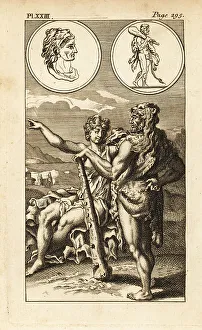 Roman Myth Prints: Hercules and Omphale