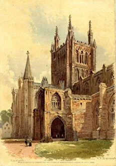 Cathedrals Collection: Hereford Cathedral, Hereford, Herefordshire