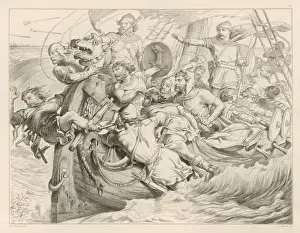 1070 Prints: Hereward at Sea