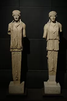 Images Dated 4th March 2009: Herma of Caryatid. Pentelic marble. Archaic style. Augustan