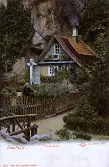 Hermit Gallery: Hermit in garden of his Hermitage at Solothurn, Switzerland