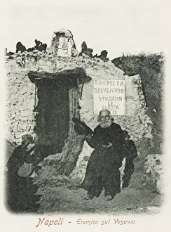 Shack Prints: Hermit living on Mount Vesuvius
