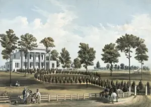 Nashville Prints: The Hermitage, Jacksons tomb, and Andrew J. Donelsons resi