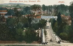 Hermitage Prints: Hermitage Road from Windmill Hill, Hitchen, Hertfordshire