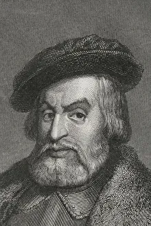 Triple Prints: Hernan Cortes (1488-1547)