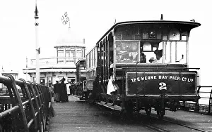 Herne Prints: Herne Bay Pier tramway, probably early 1900s