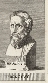 Geographer Prints: Herodotus, Greek historian and geographer, c.484-425 BC