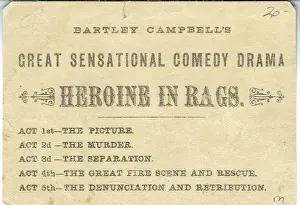 Bartley Prints: The Heroine in Rags by Bartley Campbell