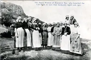 Launched Prints: The Heroines, Runswick Bay, Yorkshire