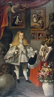 Sebasti Collection: HERRERA, Sebastiᮠde. Portrait of Charles II
