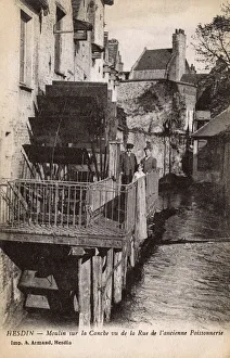 Paddle Gallery: Hesdin, Pas-de-Calais, France - Mill and Old Fish Street