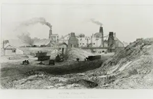 Hetton Colliery, engraving
