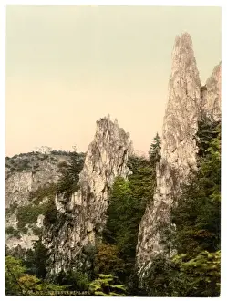 Hartz Prints: Hexentanzplatz from the Hirschgrund. Bodenthal, Hartz, Germa