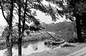 Doncaster Prints: Hexthorpe Flatts near Doncaster Canal Barge early 1900s