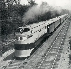 Chicago Prints: The Hiawatha - Streamlined American Railroad Locomotive