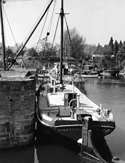 Hibernia, a converted Thames sailing barge, luxuriously fitted as a permanent