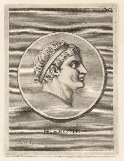 Ignatio De Lazari Prints: Hiero I, tyrant of Syracuse, Sicily, 478 to 467 BC
