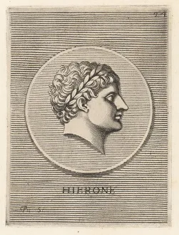 Etienne Picart Prints: Hiero II, Greek tyrant of Syracuse from 275 to 215 BC
