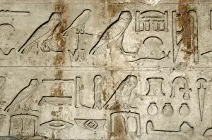 Hieroglyphic writing. Architrave. Tomb of Nykaiankh. 5th Dy
