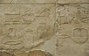 Hieroglyphics. Relief. From the Temple of Queen Hatshepsut