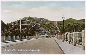 Venezuela Prints: Hierro Bridge, Caracas, Venezuela, Central America