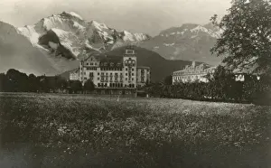 Interlaken Prints: High Alpine meadow before the Jungfrau Mountain