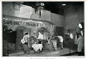 High definition television, a Spanish scene enacted in one of the Baird Experimental