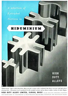 Sections Prints: High Duty Alloys. HDA Hiduminium Extruded Sections