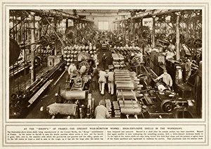 Ammunitions Gallery: High explosives being manufactured at Creusot Works, France