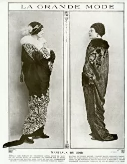 Headband Collection: High fashion evening coats 1912