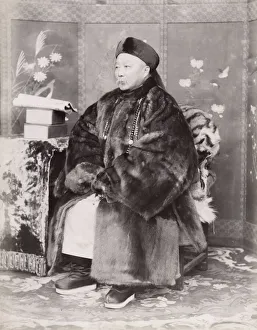 High ranking Chinese official in fur coat, China