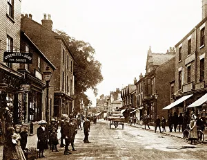 Notts Prints: High Road, Beeston (near Nottingham), early 1900s