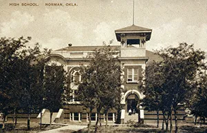 Oklahoma Prints: The High School, Norman, Oklahoma, USA