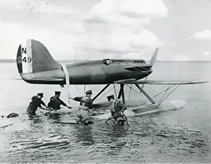 Calshot Prints: The High Speed Flight handling party launch Gloster VI, ?
