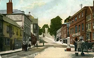 Littlehampton Prints: High Street, Arundel, Sussex