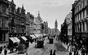 Tramlines Prints: High Street, Belfast, Northern Ireland