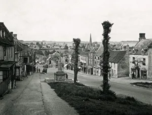 Burford Prints: High Street, Burford, Oxfordshire, England