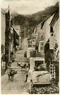 Clovelly Prints: High Street, Clovelly, Devon