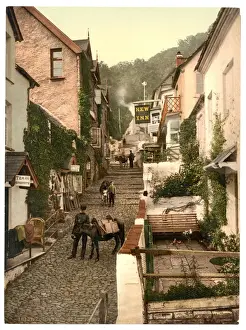 Clovelly Prints: High Street, Clovelly, England