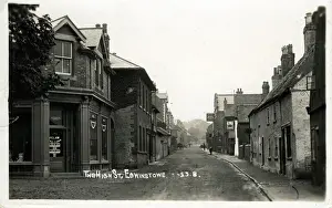 Nottinghamshire Prints: The High Street, Edwinstowe, Nottinghamshire