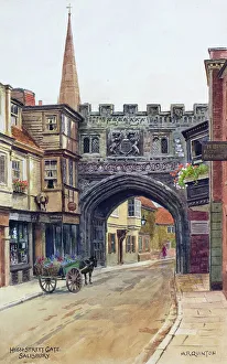 Crenellated Prints: High Street Gate, Salisbury, Wiltshire